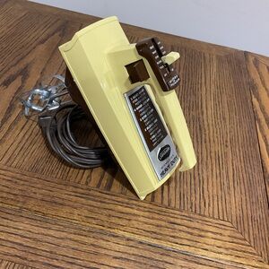 Sunbeam Yellow and Brown Retro Heavy Duty Hand Mixer with power boost